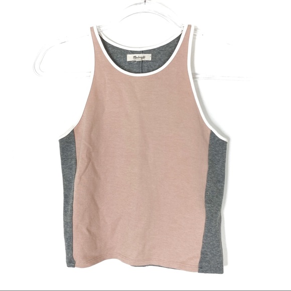 Madewell Tops - Madewell | Dusty Pink & Gray Casual Tank Top